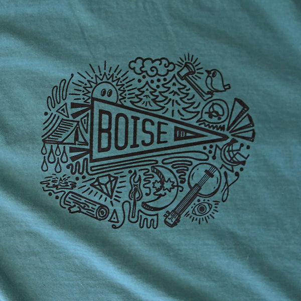 Boise Pennant T-shirt, BANANA ink