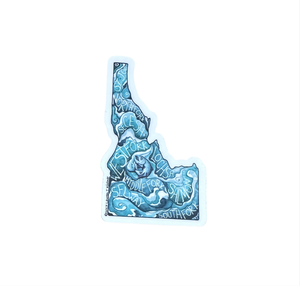 Lauren T Kistner Arts - Indoor/Outdoor Vinyl Sticker - Idaho Rivers