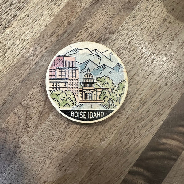 Boise Idaho Capital View Magnet, CDA