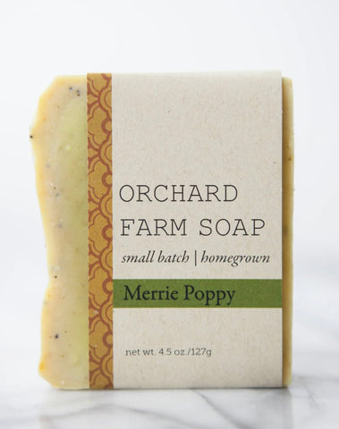4.5oz Merrie Poppy Bar Soap