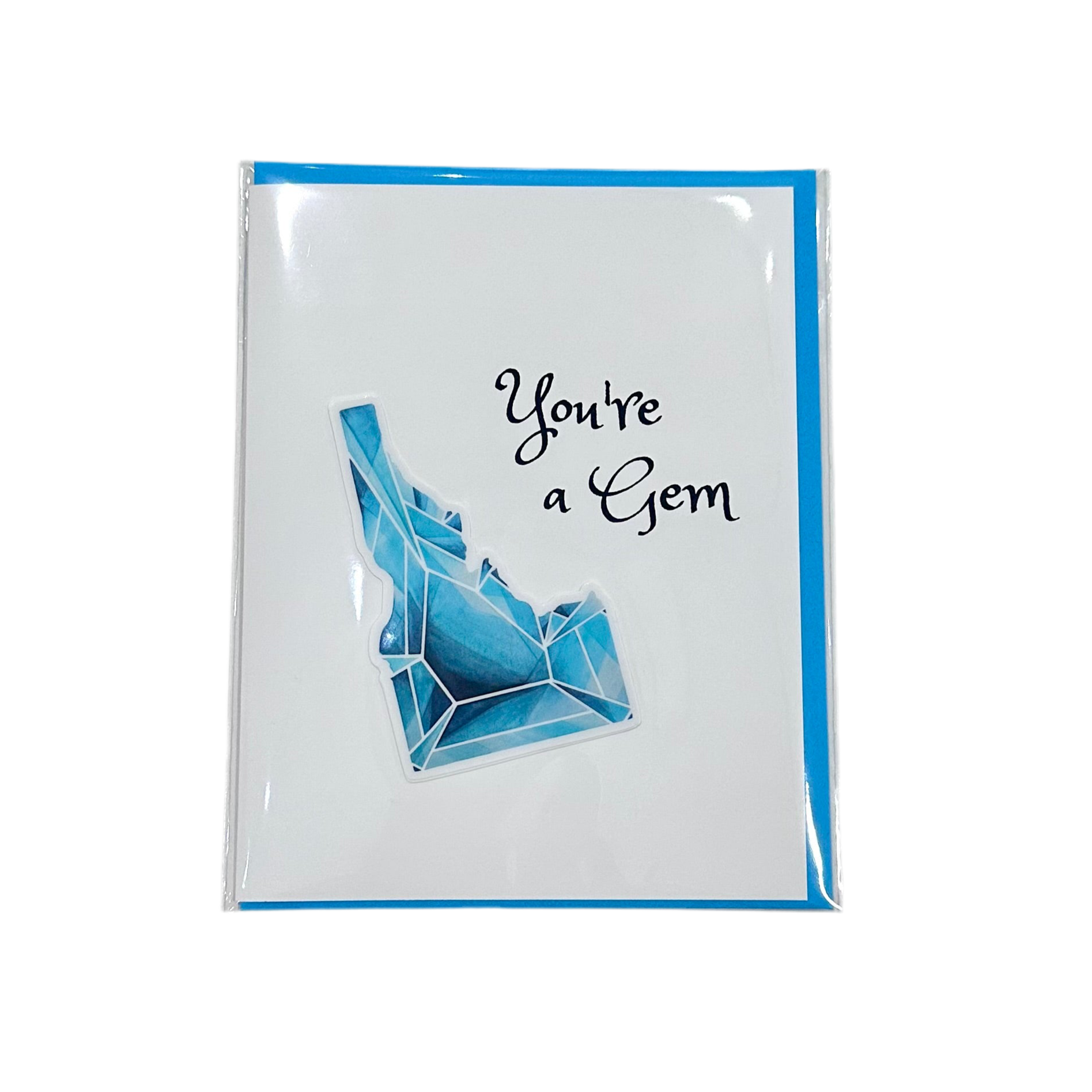 Lauren T Kistner Arts - Card + Sticker "You're a Gem"