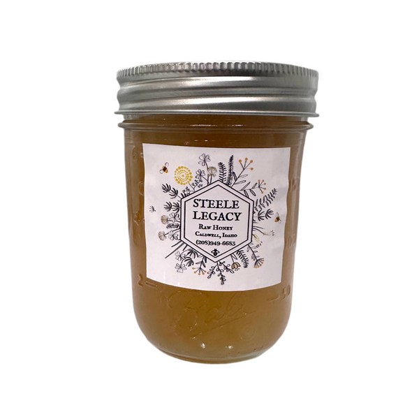 Steele Honey Half Pint Jar, 12oz Clover and Wildflower Flavor