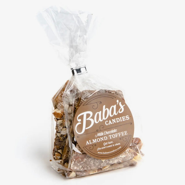 Milk Chocolate Almond Toffee 4oz Bag, Gluten Free