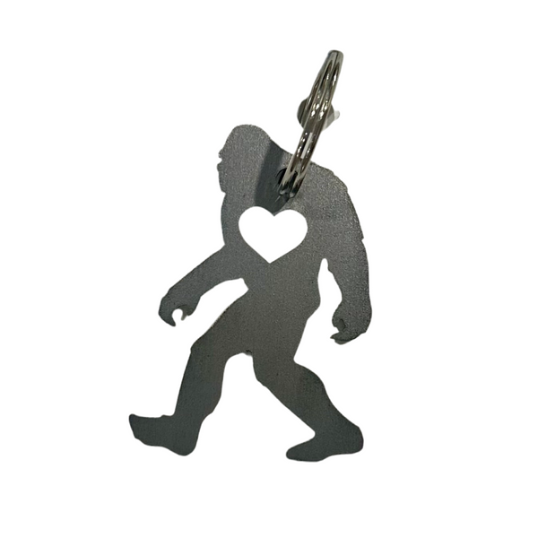 Bigfoot Steel Keychain