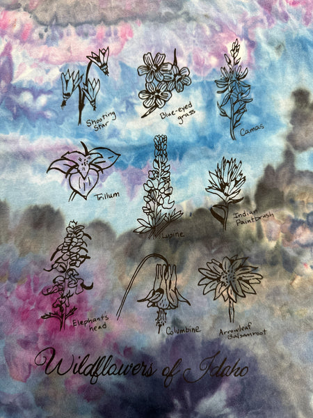 Ice Dyed Wildflower Tank Top, Adult sizes