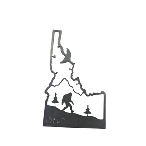 Idaho Sasquatch Scenes Steel Ornament