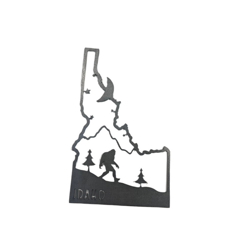 Idaho Sasquatch Scenes Steel Ornament