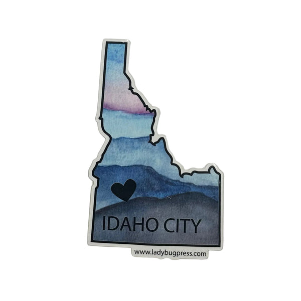 Idaho City Heart Sticker