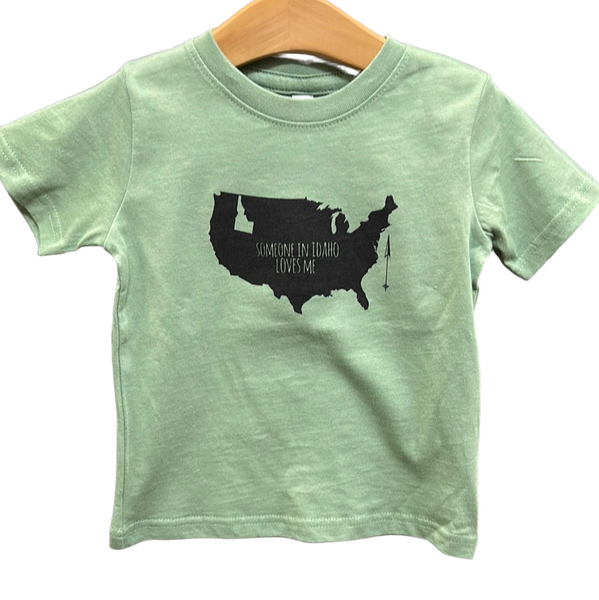 Someone in Idaho Loves Me Toddler Size, BANANA ink