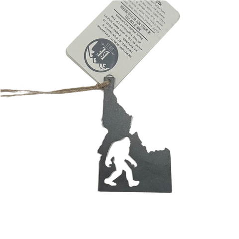 Yeti in Idaho Steel Ornament