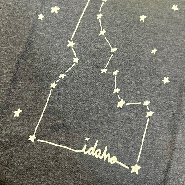 Kids Idaho Constellation T-shirt, eco-friendly waterbased inks, kid sizes