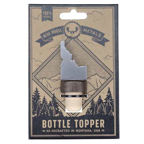 Idaho Metal Bottle Stopper, Silver