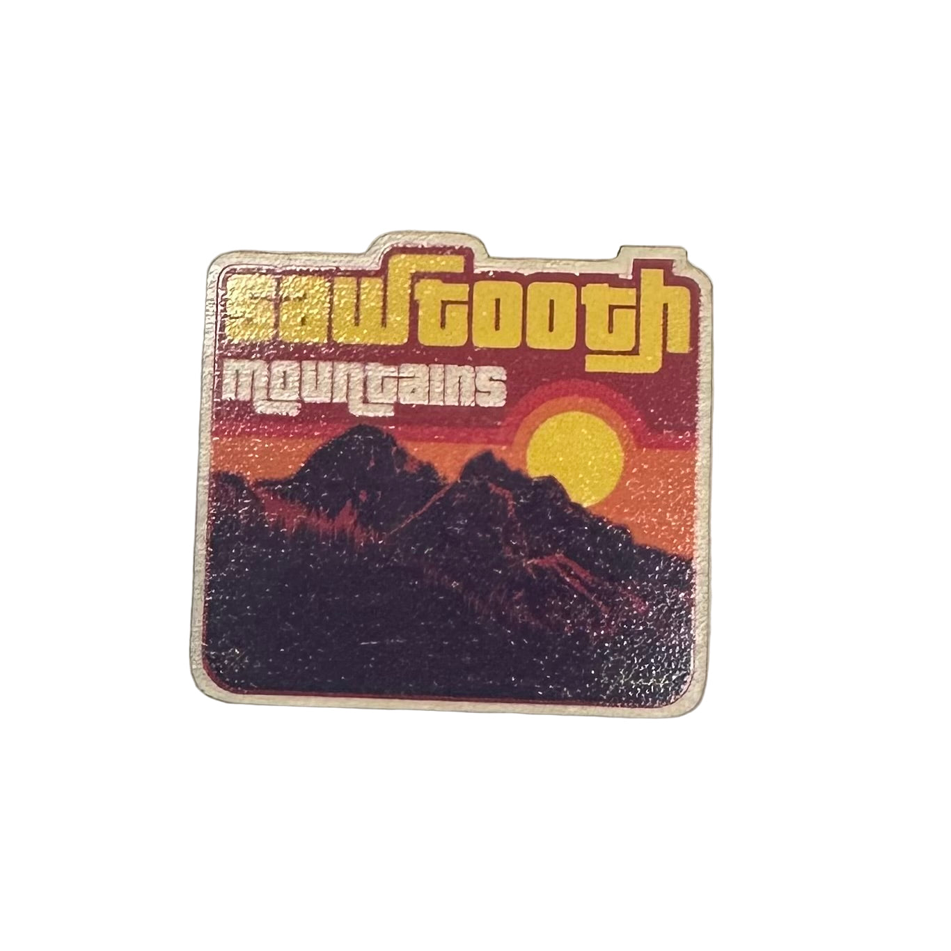 Sawtooth Mountains Retro Magnet, CDA