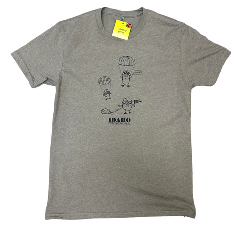 Idaho Potato Trooper T-shirt, Adult Sizes, Eco Friendly Water based Inks