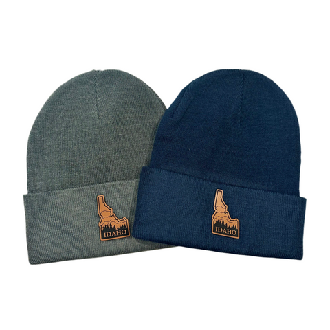 Idaho Mountain and Trees Beanie