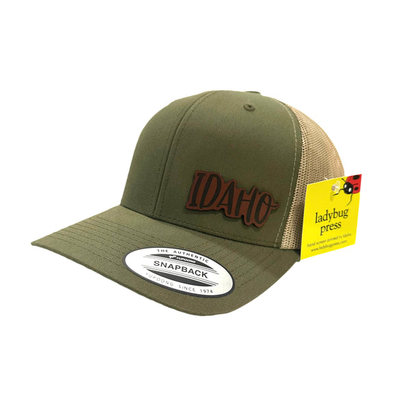 Idaho Leather Patch Adjustable Hat