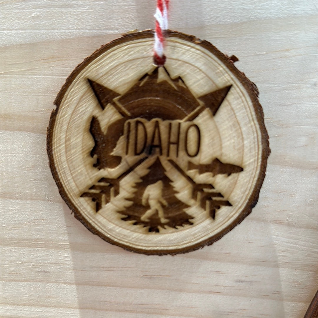 ORN Idaho 4 Points Ornament Live Edge