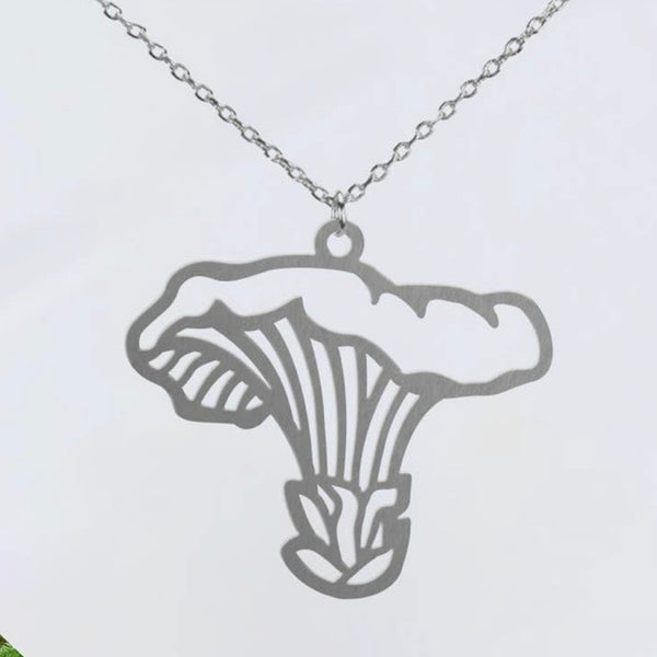 Chanterelle Mushroom Necklace