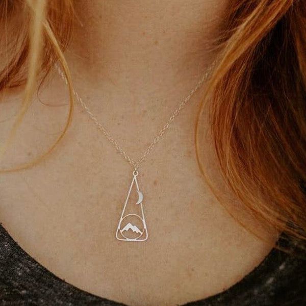 Moonlight Necklace, Silver