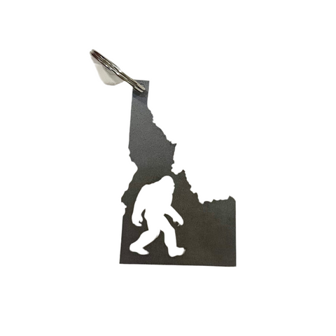 Yeti in Idaho Steel Keychain