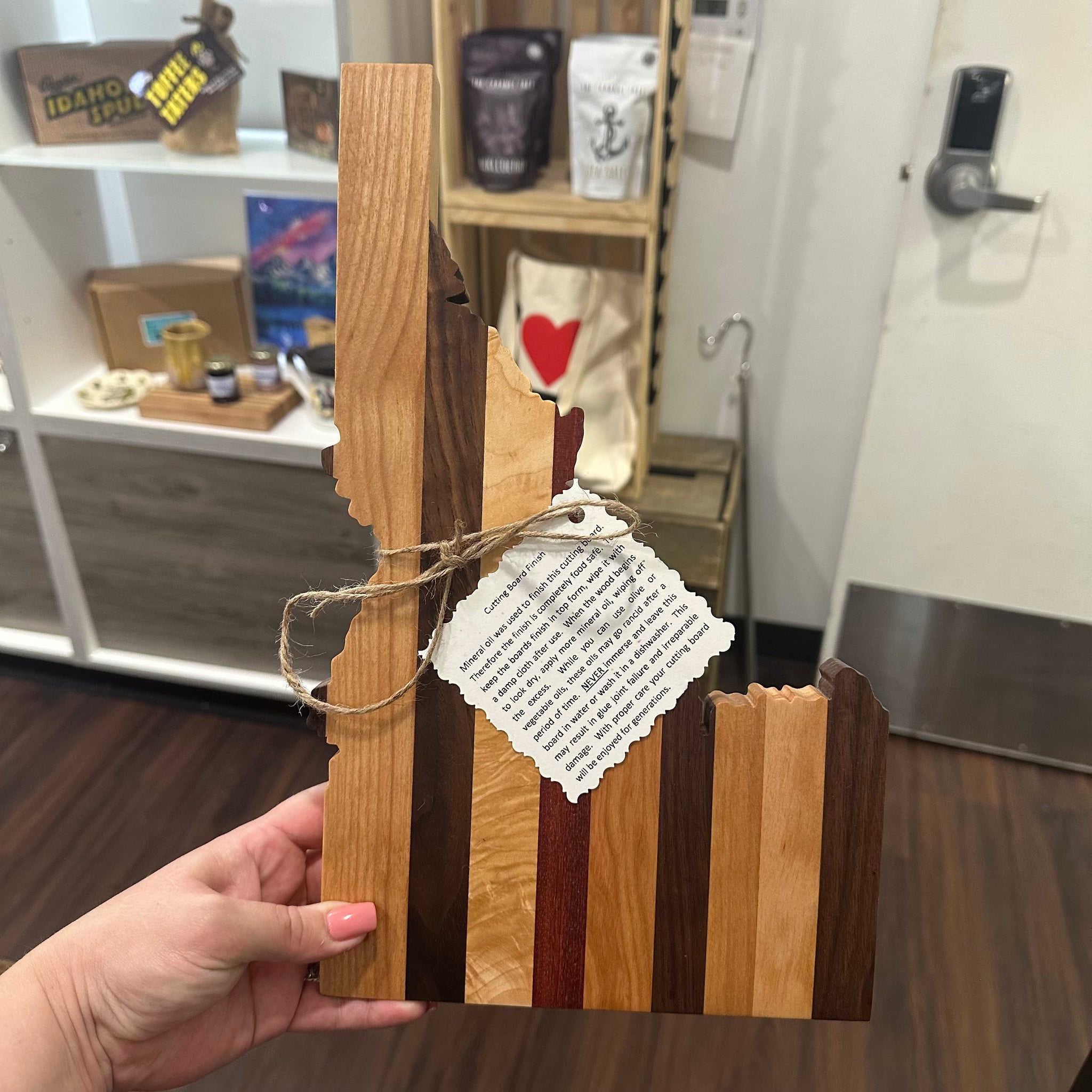 Idaho Shaped Board, Small. Handmade in Boise!