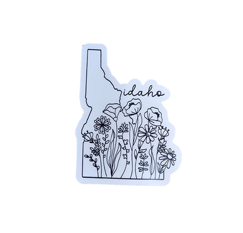 Wild Idaho Wildflower Sticker
