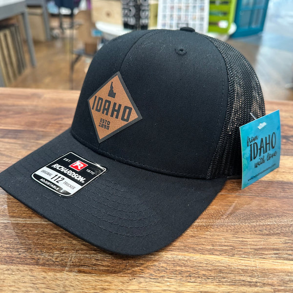 Idaho Treefort Adjustable Hat, Black
