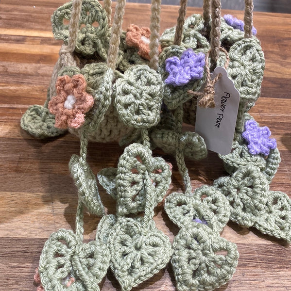Crocheted Hanging Plants