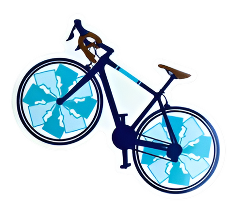 Bike Idaho Sticker, Banana Ink.