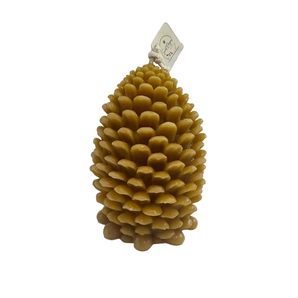 Jumbo Pinecone Beeswax Candle