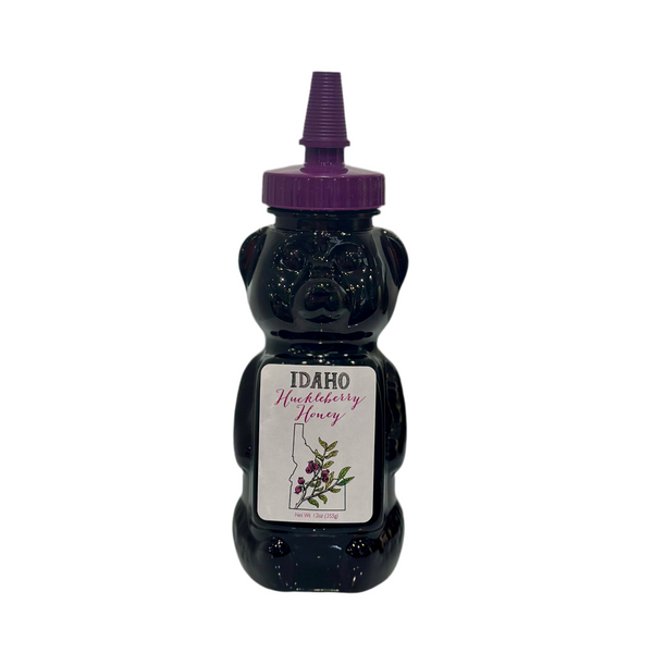 Huckleberry Honey Bear, 12oz Bottle
