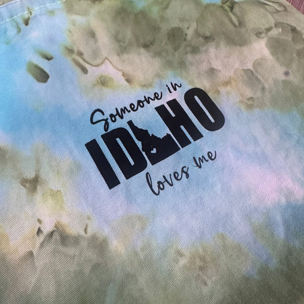 Someone in Idaho Loves Me Ice Dyed Apron