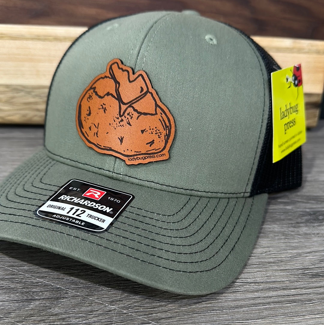 Idaho Spud Leather Patch Adjustable Hat – Handmade Idaho