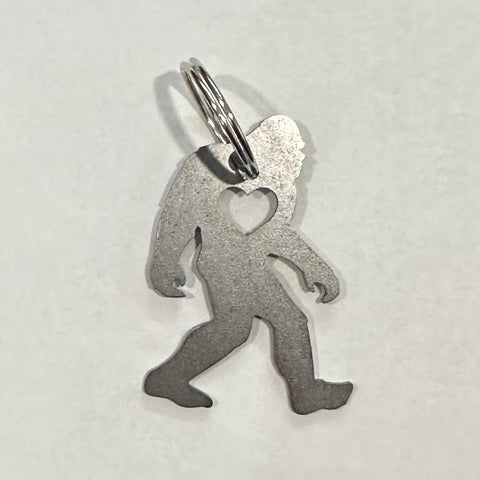 Bigfoot Steel Keychain