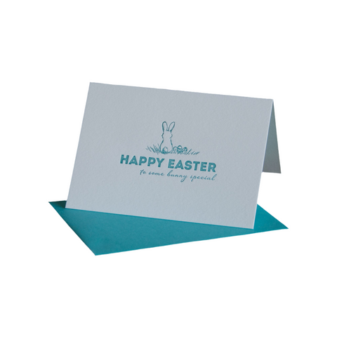 Happy Easter to Some Bunny Special, Letterpress Printed Card. Eco-friendly
