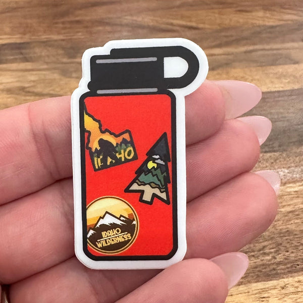 Water Bottle Idaho Mini Sticker