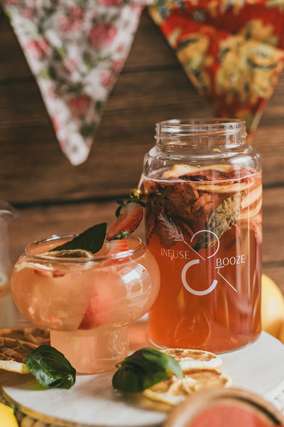 Infuse & Booze Cocktail Kit, Strawberry Shrub
