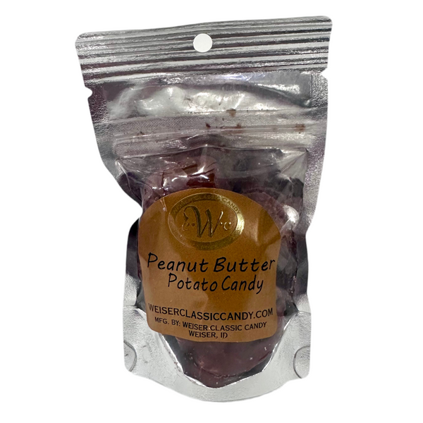 Weiser Classic Candy Potato Candy 2 oz. Huckleberry or Peanut Butter Flavored!