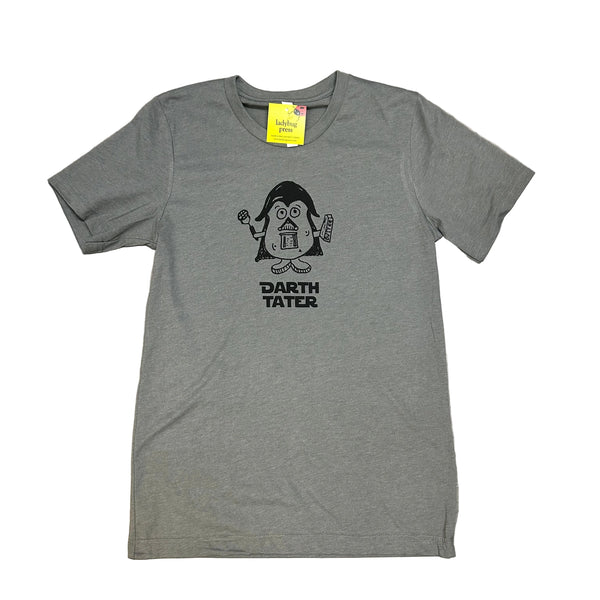 Darth Tater T-shirt, Adult Sizes, Eco Friendly Water based Inks