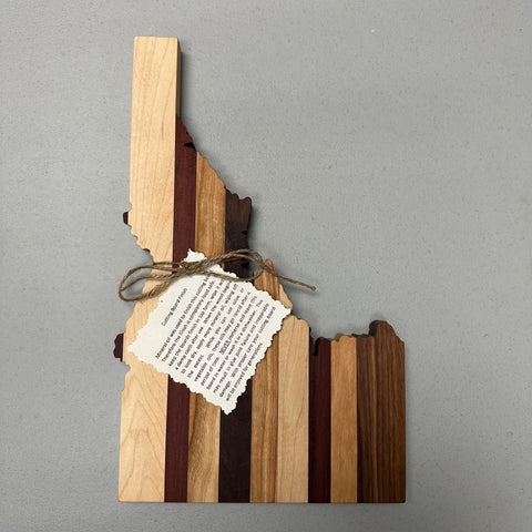 Idaho Shaped Board, Small. Handmade in Boise!