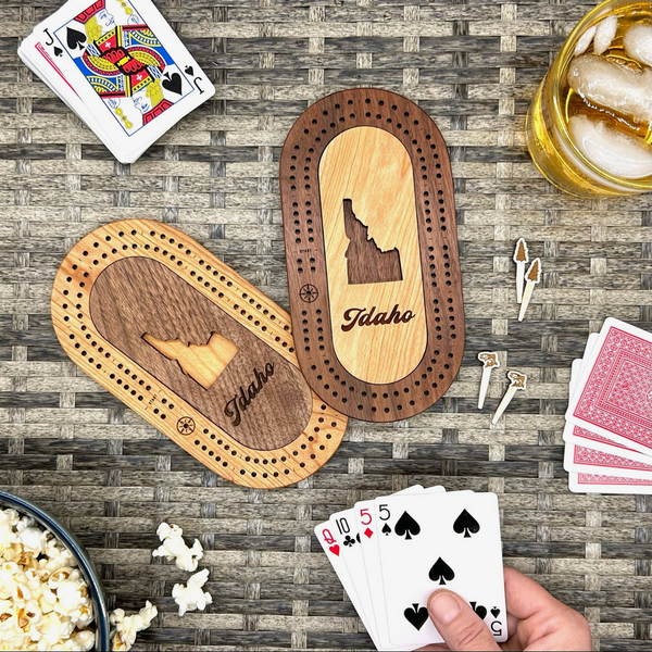 Mini Idaho Travel Cribbage Board