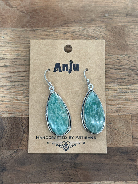 Kashi Semiprecious Amazonite Earrings