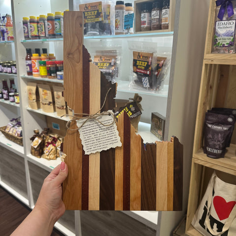 Idaho Shaped Board, Large. Handmade in Boise!