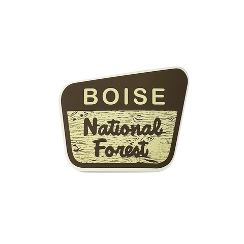 Boise National Forest Sticker, Banana Ink
