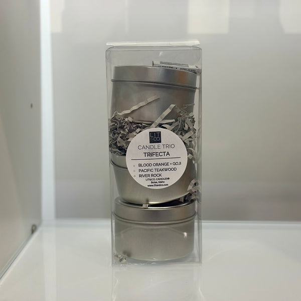 Lit & Co Trio 3-Pack of Travel Tin Candles