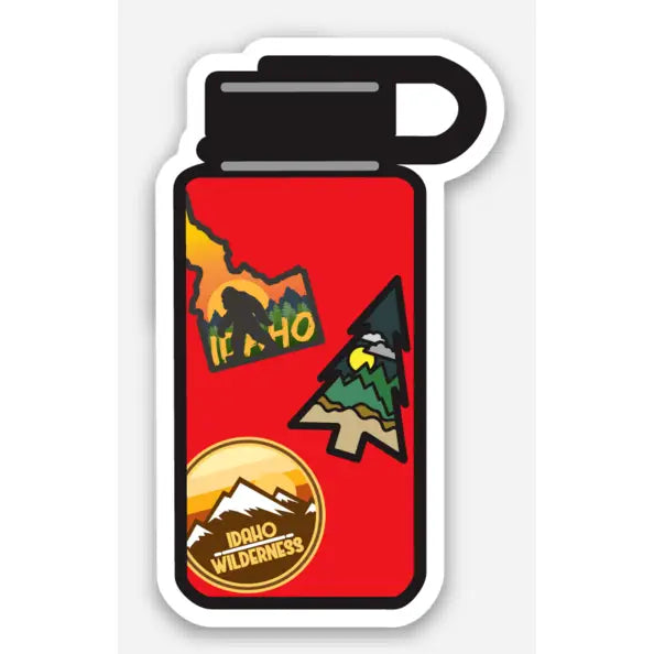 Water Bottle Idaho Mini Sticker