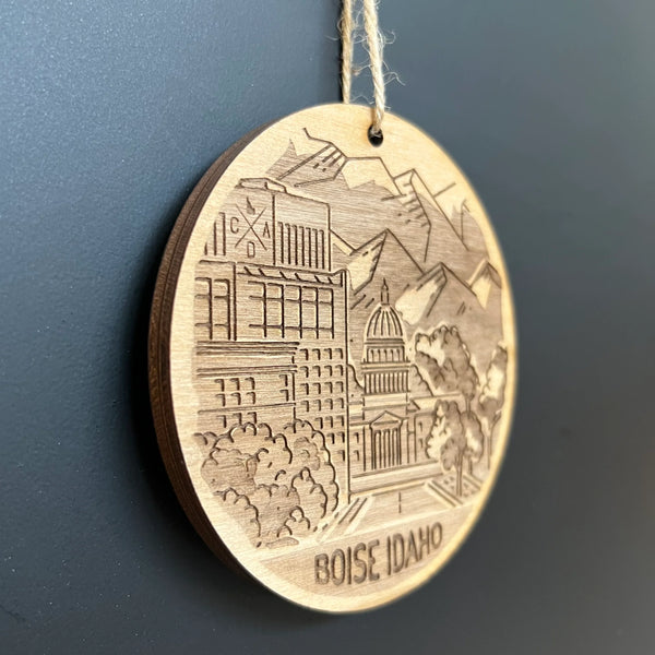 Boise Idaho Capital View Ornament, CDA