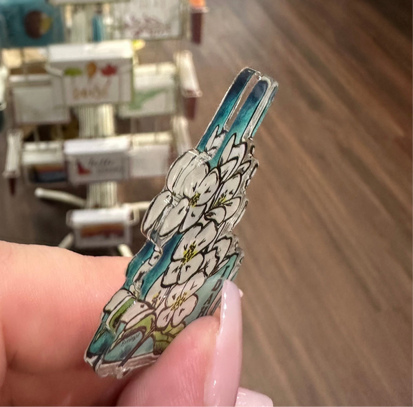 Acrylic Idaho Syringa Magnet