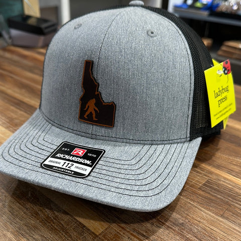 Idaho Yeti on Gray Adjustable Hat