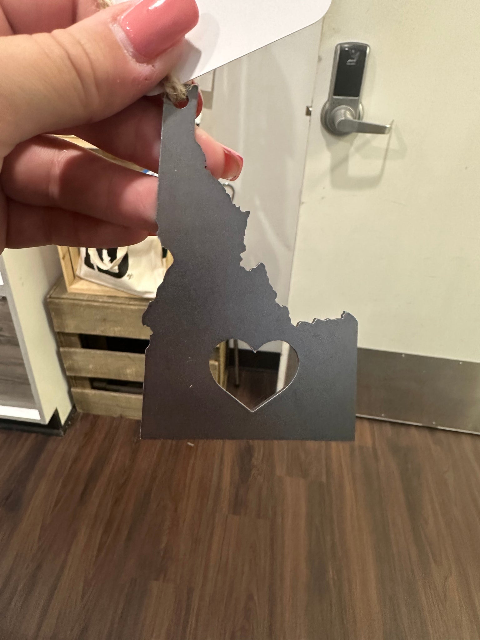 Idaho Heart Steel Ornament